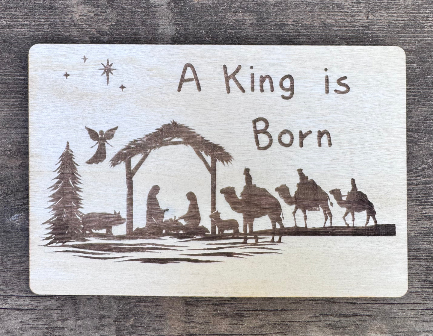Wooden Cross Card Display